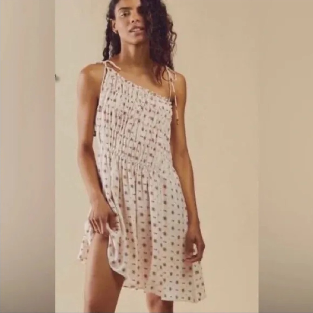 NWOT Free People Clamentina Mini Black Floral Dress Z541-97